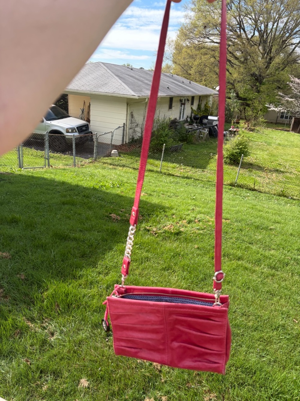 THE SAK ! Pink Leather Crossbody Bag *very good* - Picture 7 of 7